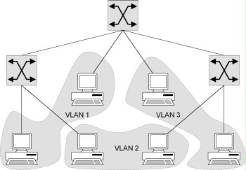 Formation of VLANs using several switches